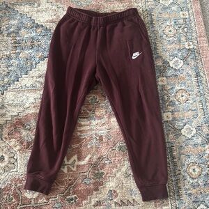 Nike Maroon Jogger Pants